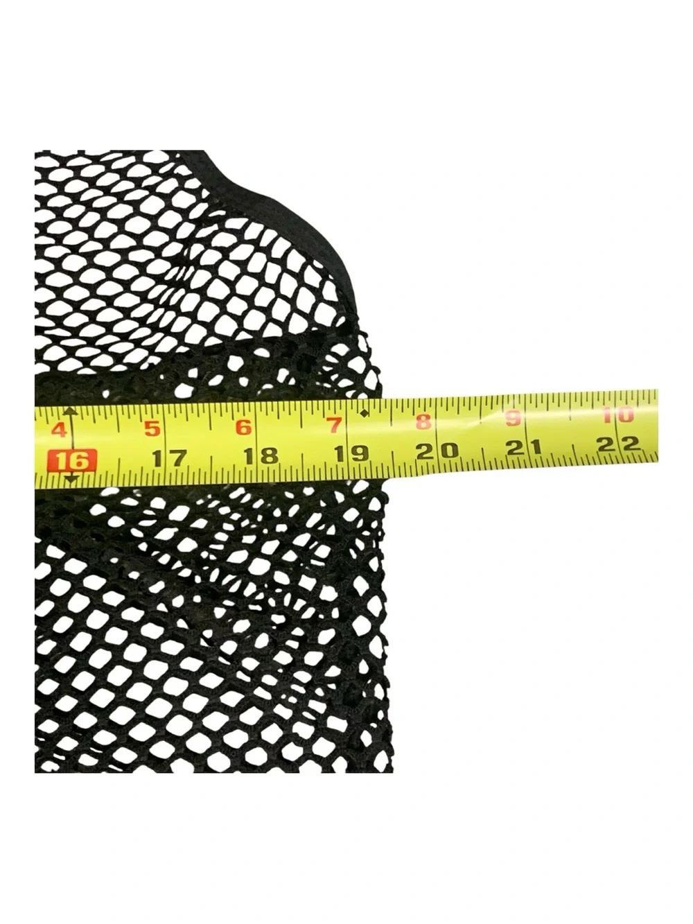 Black Open‎ Knit Mesh Tank Dress Cover-up Midi Draw Strings Beach Size 2XL